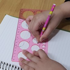 원형 모양자 20cm