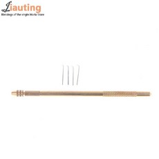 제작용 환기 바늘 분리형 황동 수리 헤어 익스텐션 도구, 1개