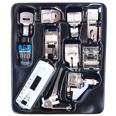 HONEYSEW 11피스 재봉틀 노루발 세트 가장 낮은 섕크 스냅 온 싱어 브라더 베이비락 유로 프로 화이트 엘나 재봉틀(B 스타일 세트) 270001 8678527