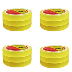 오공 리필용 OPP 문구 테이프 16mm x 20m, 투명, 12개