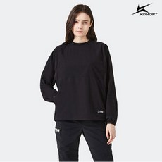 여성 패커블 맨투맨 블랙