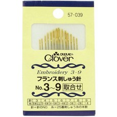 클로버 Clover 프랑스 자수 바늘 No.39 57-039