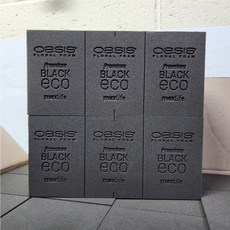 (1+1) 오아시스 프리미엄 블랙에코 2블럭 /검정색 플로랄폼/전문가용