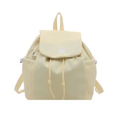 帆布格子登山包包女2025新款韓國書包學院雙肩包休閒揹包通勤, 黃色