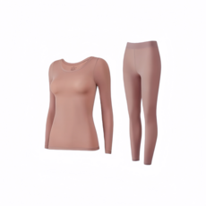 輕暖保暖內搭衣褲套裝，親膚柔滑，高彈力貼身，吸濕排汗，簡約時尚
