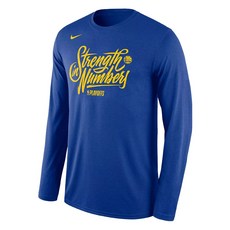 나이키 NBA GSW "블루 플레이오프 스트렝스 인 넘버" 티셔츠