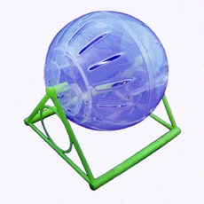 올몰 햄스터 쳇바퀴 볼 햄스터놀이기구 햄스터물품 햄스터볼, 1.거치형햄스터볼10cm