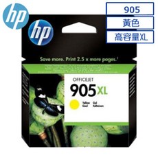 HP 905XL 黃色墨水匣(T6M13AA) 原廠墨水匣，色彩鮮明，高印量，適用於HP指定印表機, 1個, 含稅價, 黃色