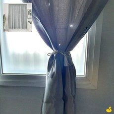 GOS 붙이는 펀칭 커튼 그레이 붙이는암막블라인드