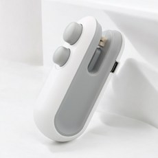 迷你手持封口機 充電式封膜密封器 零食保鮮開袋兩用 輕巧便攜磁吸設計, 經典白【專櫃原裝】