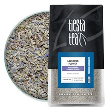 티에스타 차 유기농 라벤더 꽃 벌크 백 100% 생 식용 Tiesta Tea - Dried Organic Lavender Flower Loose Leaf Premium No, 1개, 85g
