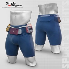 《衣匠》彈性包覆吸濕排汗多艙收納機能腰包多口袋男款緊身跑步短褲，運動跑步緊身褲﹝DK59N﹞