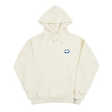 (정품판매처) 그레이버 GRAVER 남녀공용 스몰 드로잉스마일 후드티 크림