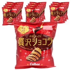 Calbee 卡樂比 奢侈巧克力洋芋片, 12個, 45g