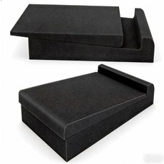 미로반트 스튜디오 모니터 격리 패드2팩 - 6.5인치8인치 스피커용 고밀도 음향 폼 패드 진동 감쇠 스탠드는 향상된 사운드 선명도미디움를 제공합니다, Midium