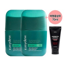 [엔핑] 대웅제약 이지듀 이지에프 코어 이펙트 스칼프 앰플 + 탈모 샴푸 70ml, 2개, 80ml