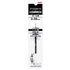 제트스트림 SXN-150 전용 SXR-38 리필심 0.38mm, 흑색, 4개