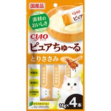 CIAO Pure Churu 貓咪肉泥 14g, 4個, SC-534【雞肉】