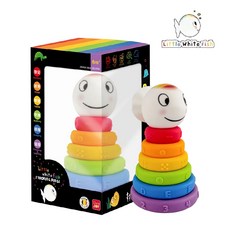 Little White Fish 小白魚彩虹積木疊疊樂 適合6個月以上寶寶, 詳見包裝