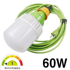 케이시조명 LED 작업등 보안등 60W 10M 캠핑용 1등급 전구포함 세트(주광색), 1개