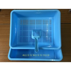 雙層貓砂盆 松木砂/木屑砂適用 附貓砂鏟【台灣現貨】貓便盆 貓砂盆, 1個, 粉紅色, 粉紅色