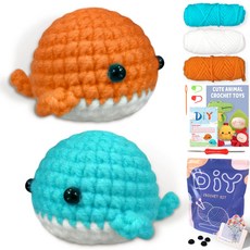 코바늘키트 뜨개실 코바늘재료 부케 키링인형 여름모자 손뜨개질 회사단체선물 블루 코바늘뜨기키트 깃털실 모헤어, 연그레이, 1개