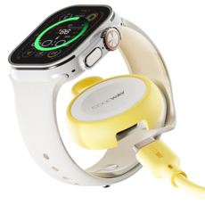 코드웨이 c타입 애플워치 무선충전기 케이블 1.2m, 옐로우, 1개