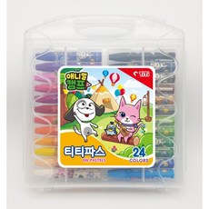 티티경인 애니멀캠프 크레파스, 24색, 1개