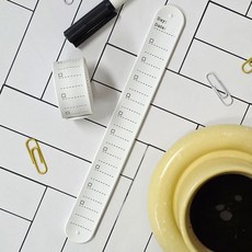 체크리스트 메모 손목 팔찌 자 S