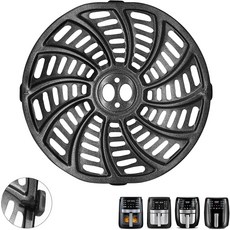 구미아 7QT GAF798 GAF716 에어프라이어 교체 부품 식품 등급 논스틱 8.97*8.97 액세서리 랙 트레이 그릴 팬 플레이트 크리스퍼 식기세척기 안전, 6QT tray for