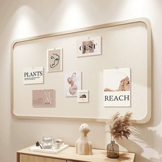 거와스 무타공 부착식 펠트 보드 계시판, 1개, 카멜