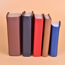 룽고가죽 책커버리폼원단 DIY북커버교체 셀프책표지 천연가죽_낡은 성경 바이블 불경 다이어리 전공서적, 블랙, A형