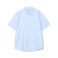 매장정품 LEE 로코 포켓 옥스포드 반팔 셔츠 라이트블루 LE2502SS01LB 199059