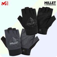 밀레 남성 아웃도어장갑 간절기 반장갑 숏 사이클 등산 작업 MXTUL004 11, 차콜, 1개