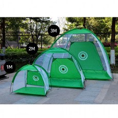 TORIMALL 텐트형 골프연습네트 실내외 퍼딩연습네트 스윙연습 그물망, 블랙중형(2M), 블랙중형(2M), 1개