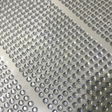 약504알 보석 스티커 비즈 크리스탈 큐빅 장식 만들기재료 6mm, 실버