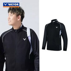 勝利 Victor 針織運動外套 中性款 吸濕排汗 羽球外套, 1個, M