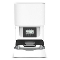 디클펫 반려동물 자동급식기 AT-310, 4L, 화이트 + 불투명, 1개