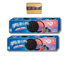 Pop SNAX Korean Oreo 블루베리 라즈베리 샌드위치 쿠키 170g(6온스) 2팩