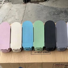 雙層鞋架 可調節收納加厚鞋託, 顏色隨機, 1個