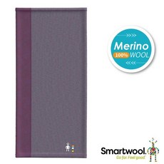 美國 SmartWool 鳶尾霧紫美麗諾羊毛撞色長頸套 Thermal保暖頭巾 圍巾 圍脖, 1個