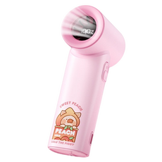 토이제로플러스 루루 더 피기 휴대용 미니 고속 선풍기 N610, 핑크