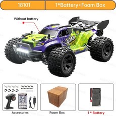 오프로드 몬스터 4WD 산악 RC카 무선 원격 4륜 대형 4wd 입문용 rc카 선물, 배터리 1개 + 폼박스