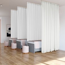 커튼 병원칸막이커튼 병원파티션 뷰티샵 커튼 3400mm*2100mm 무료 가이드 레일