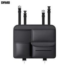 DFMEI 汽車椅背收納袋掛袋多功能儲物箱車載座椅後背置物袋車內裝飾用品, 黑色-小號