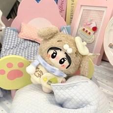 臺灣出貨 10cm娃衣 歡迎小狗10cm娃娃衣“闆慄餅”海星體正常體棉花娃娃衣服換裝套裝 娃衣 娃娃配飾 娃娃裝 YK, 1個, 一點3套（不含娃）