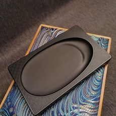 拾光優選好物 【便攜防漏】歙硯 原石硯臺書法專用15x9.2x1.9 0.3 便攜式研磨防漏清倉, 1個, 回文橢池硯