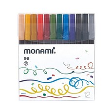 모나미 붓펜 12색