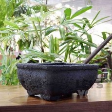 레츠 돌화분 직사각 24X18X11CM 화산석돌화분대형 직사각형화분 다육이화분, 1개