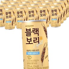 하이트진로음료 블랙보리 라이트 175ml x 30캔 2박스총 60캔